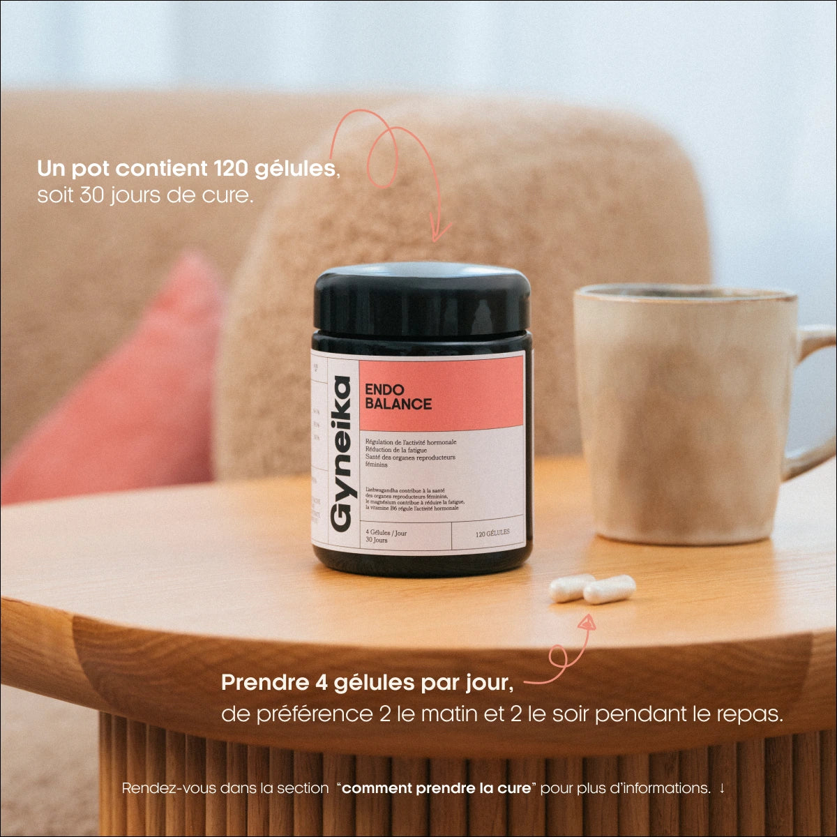 Pot endobalance compléments alimentaires Gyneika