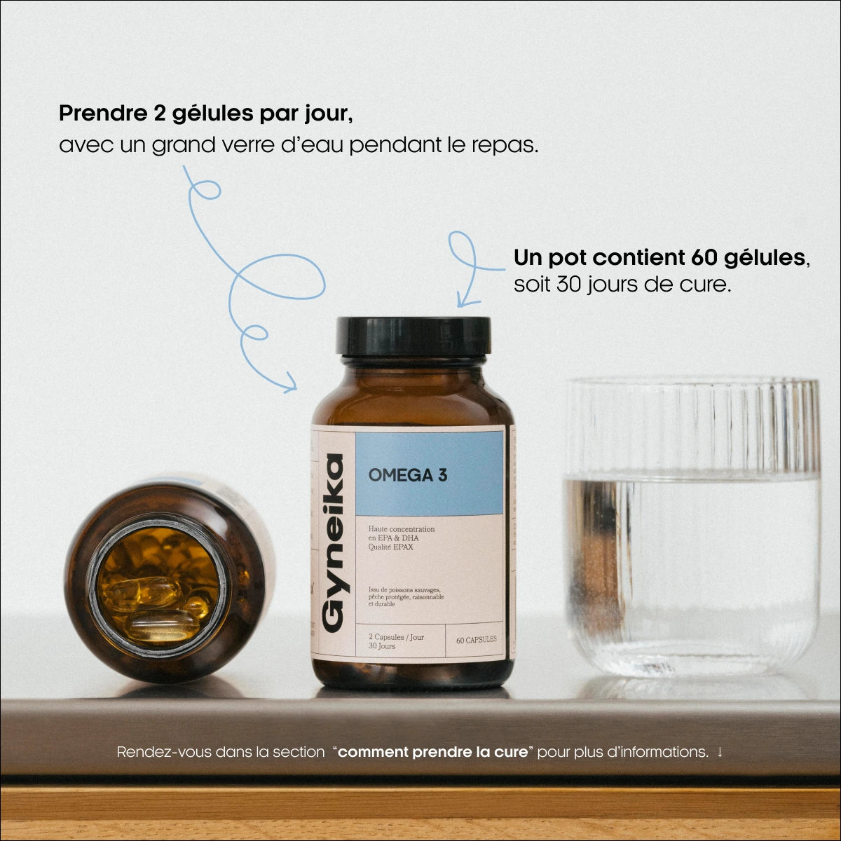 conseils utilisation Omega 3 compléments alimentaires Gyneika