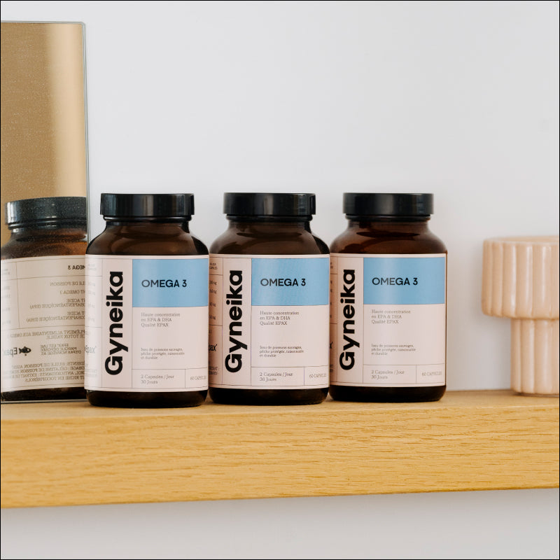 Pack Omega 3 compléments alimentaires Gyneika endométriose