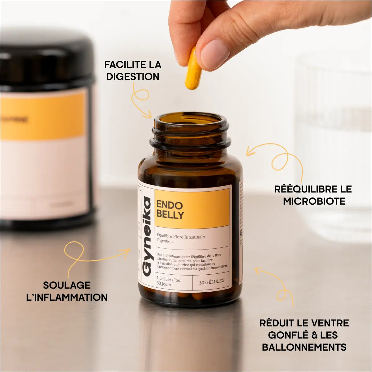 Endobelly bienfaits compléments alimentaires endométriose Gyneika