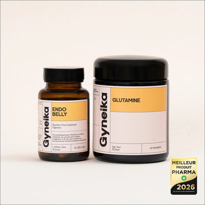 Pack endobelly compléments alimentaires endométriose Gyneika Glutamine